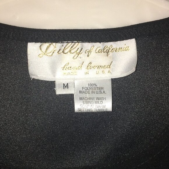 Lilly of California Tank Medium Black Vintage - Picture 2 of 9